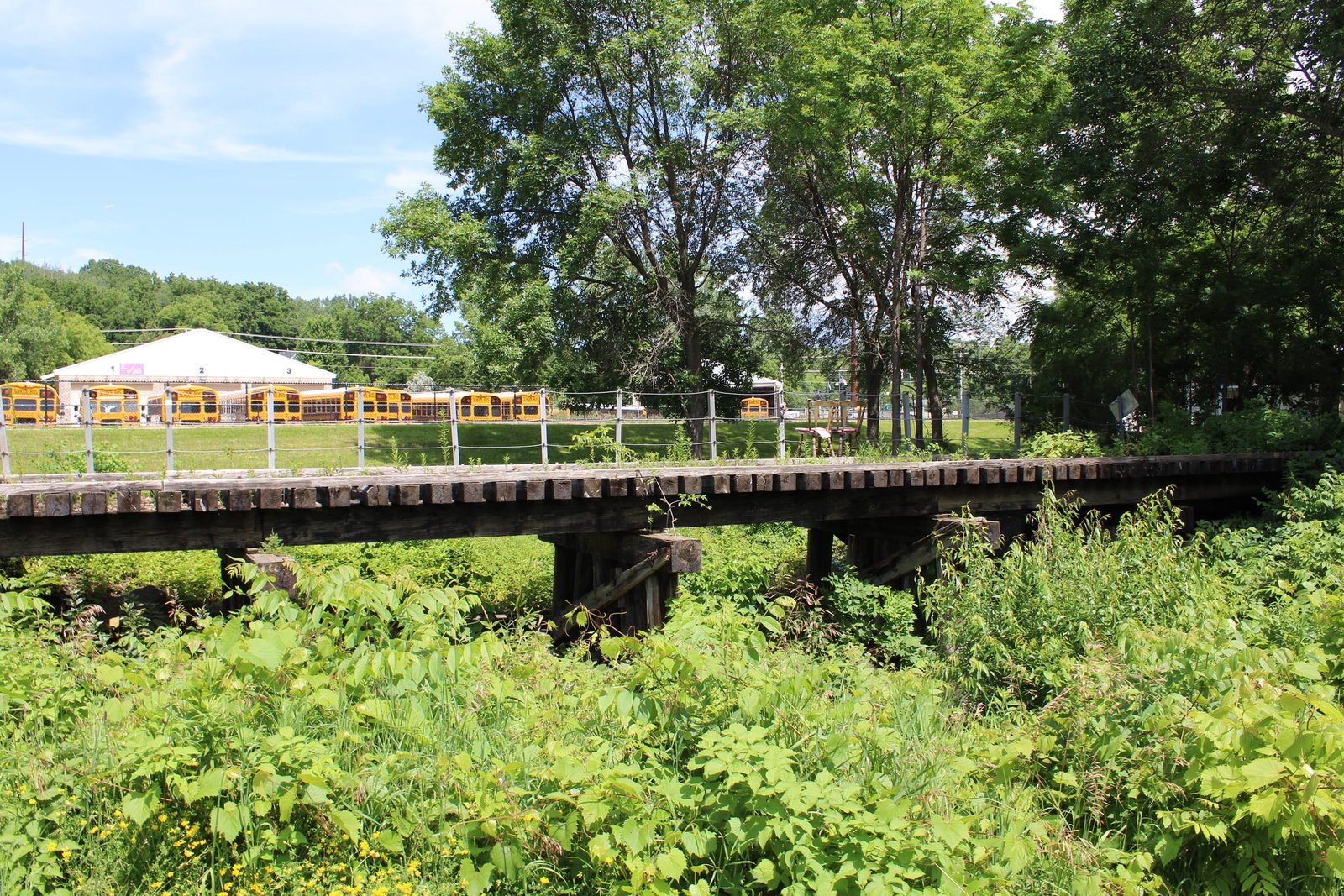 Abandoned Old West Chaska Creek Bridge